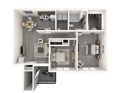 Floor plan 2x1-1000