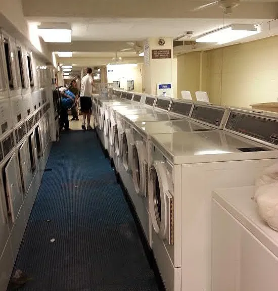 laundry room in the building