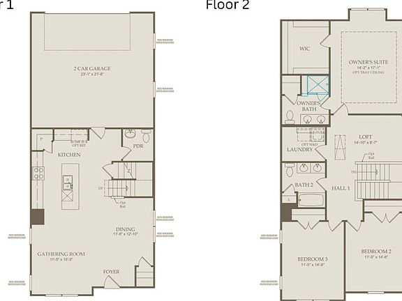 Floor Plan Level 1 and Level 2
