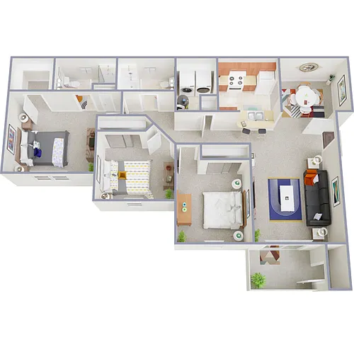 Floor plan C1R- 3x2