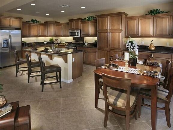 Fully stocked kitchen with lots of cabinetry