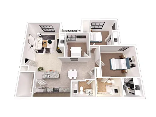 Floor plan 3X2-1207