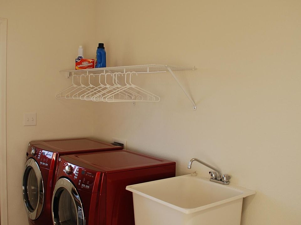  Spacious laundry rooms with washer and dryer hookups provi