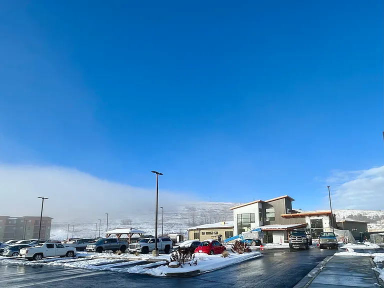 Club House and main parking area