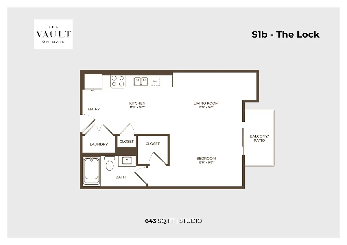 Floor plan S1b The Lock