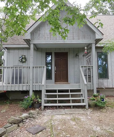 Front door and porch