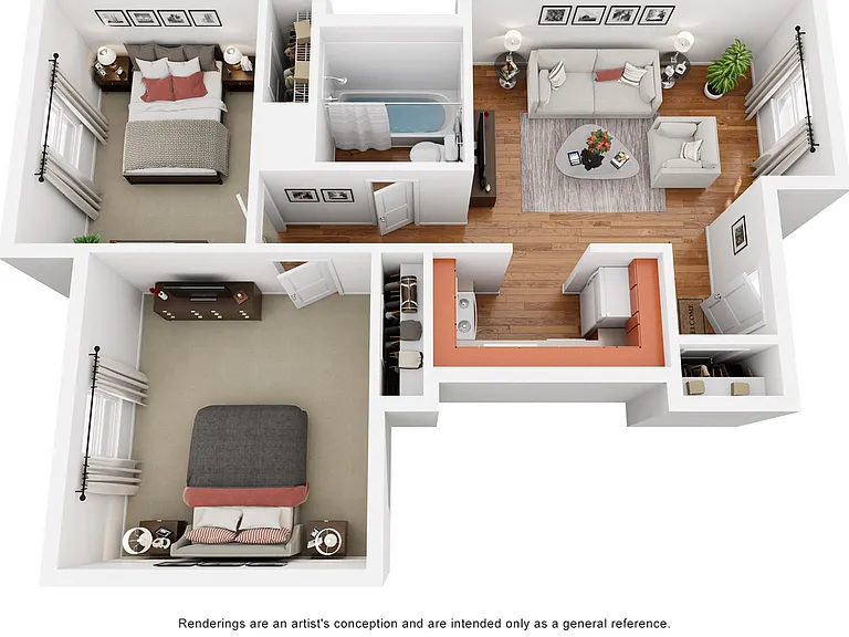 2 Bed 1 Bath 2 Bed 1 Bath