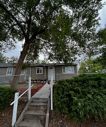 Front view of the house from the street.