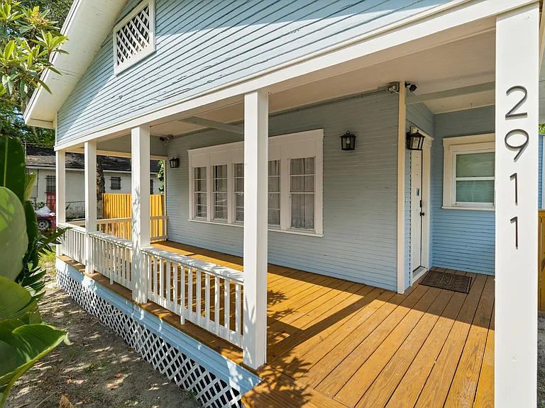 Front porch and front entrance to home.