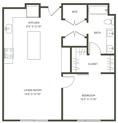 Floor plan 1X1