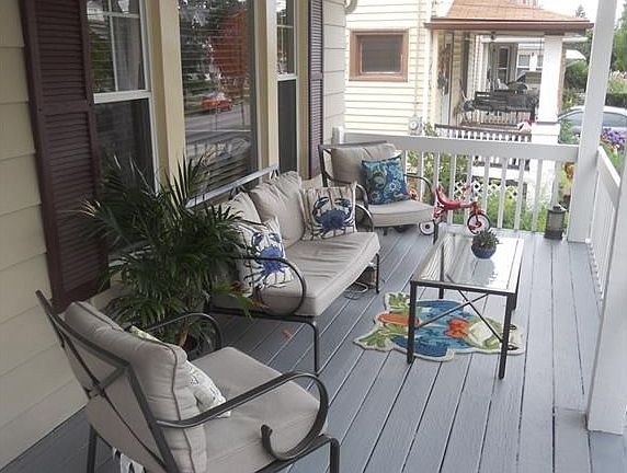 Relaxing rebuilt front porch to enjoy those summer evenings