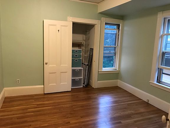 2nd floor bedroom, now white walls