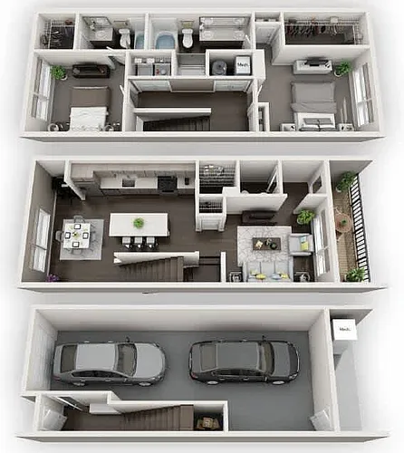 Floor plan Townhome TH1