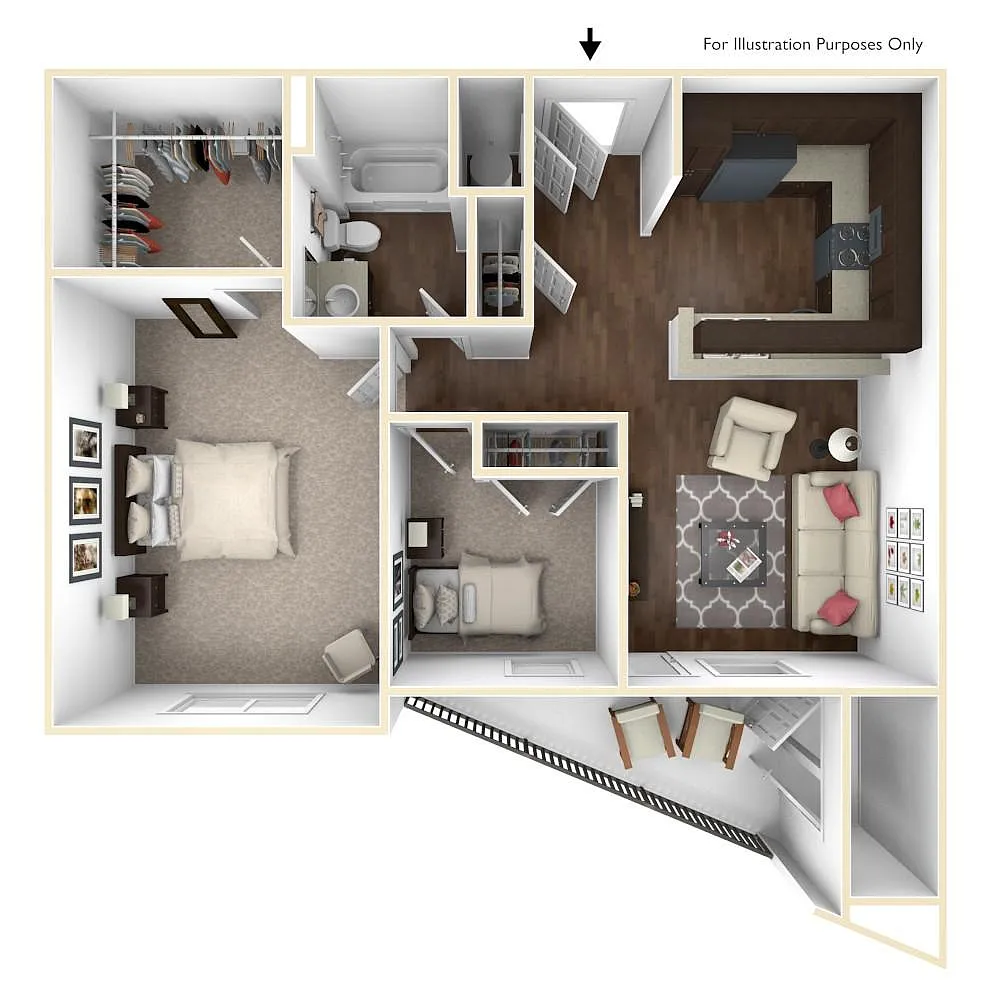 Floor plan 2 Bedroom