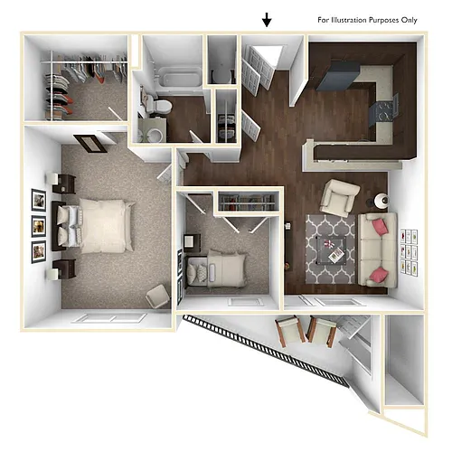 Floor plan 2 Bedroom