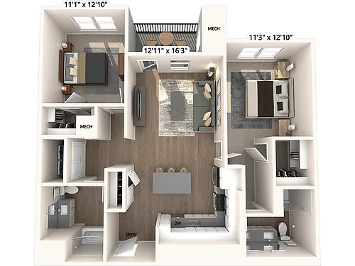Floor plan B10-Upgrade