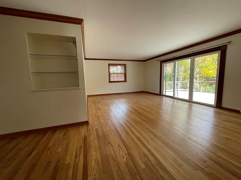 Living room with patio access