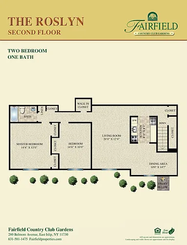 Floor plan The Roslyn - Upper
