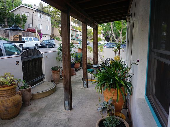 Front patio looking East along Red Rose Way