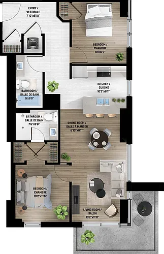 Floor plan 607