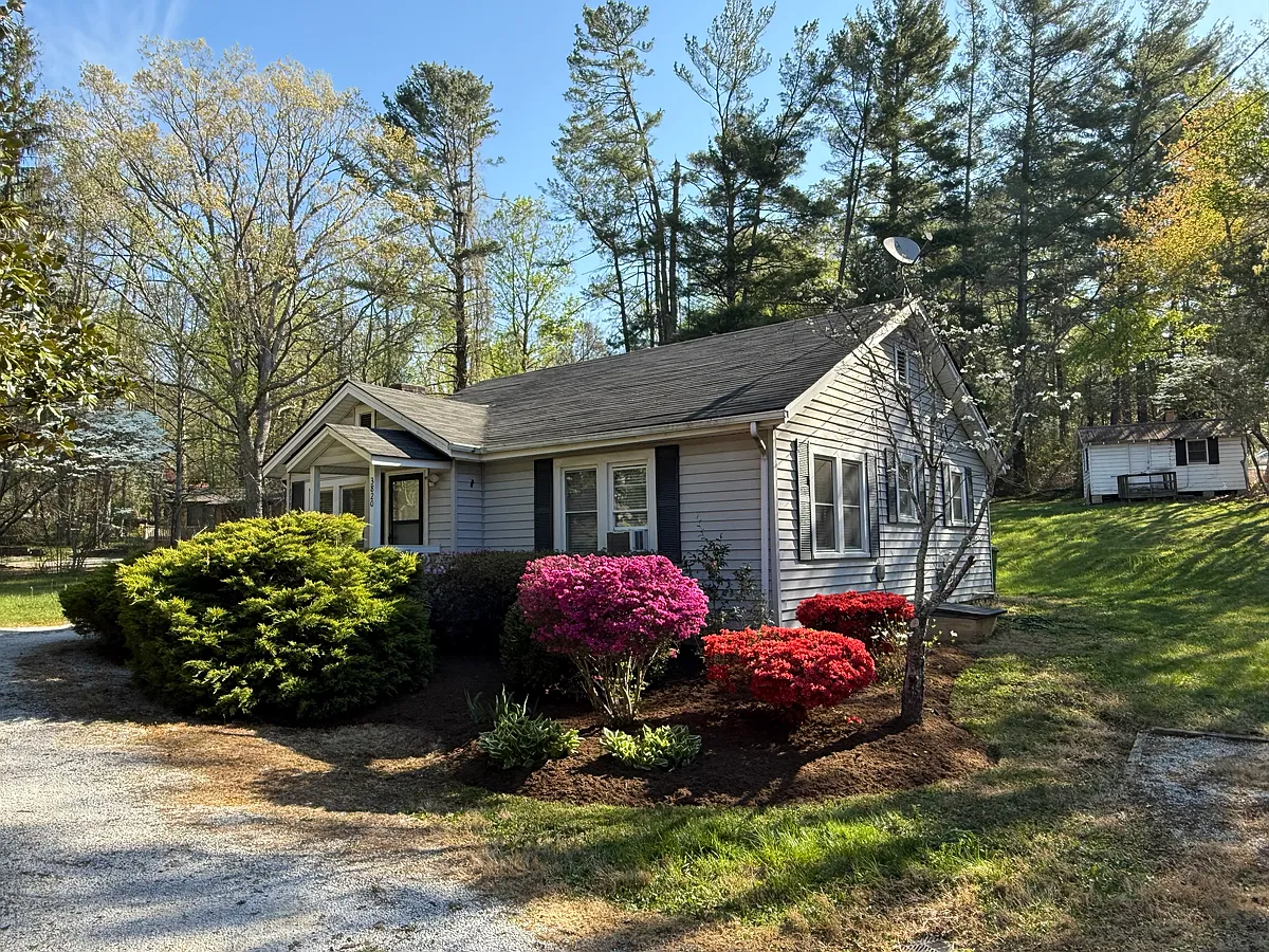 Front house view from driveway - 3820 Sweeten Creek Rd