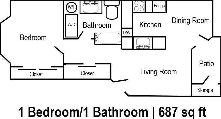 1x1 Floor Plan 1x1 Floor Plan