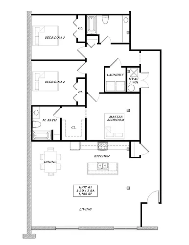 Floor plan The Olmstead