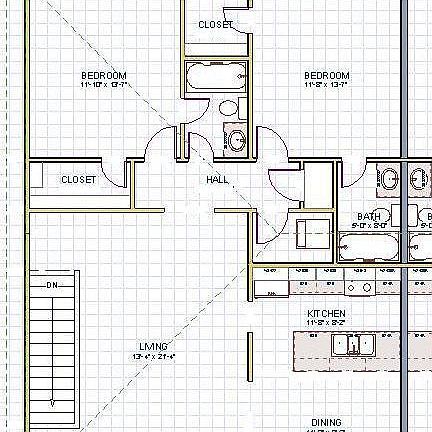 2nd floor is main living area. Each bedroom has it's own small deck.