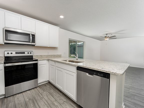 You will love this breakfast bar that overlook the living area.