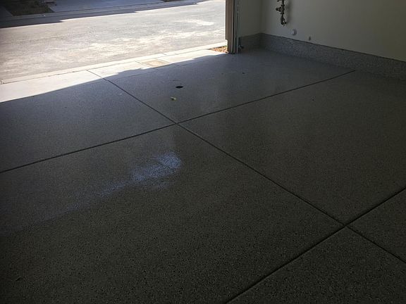 Epoxy garage floor