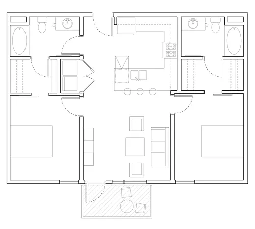 Floor plan 2B