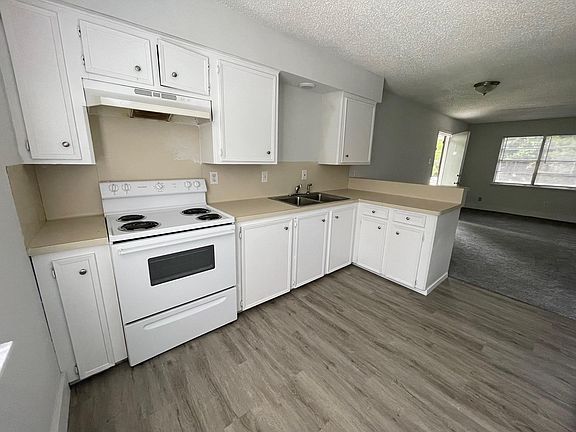 New vinyl plank flooring in kitchen and new carpet in the living room makes for a comfortable and cozy home