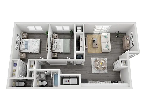 Floor plan 2-15B-V