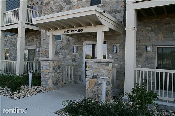 Stone front building