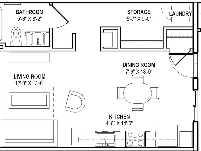 Studio floor plan Studio floor plan