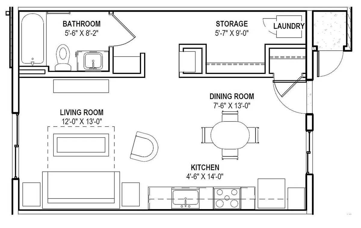 Floor plan Studio