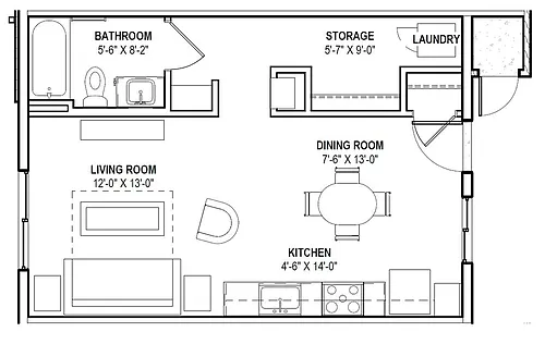 Floor plan Studio