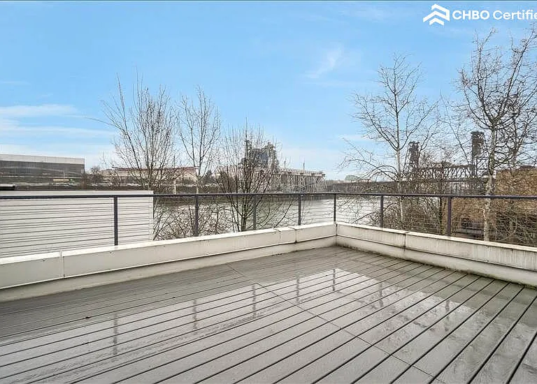 Portland Furnished Rental - River view off of the deck