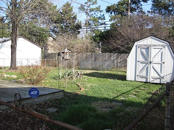 Fenced Yard, deck and shed