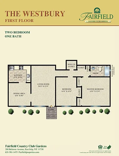 Floor plan The Westbury - Lower