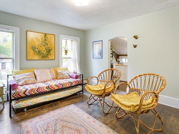 living room with east facing windows