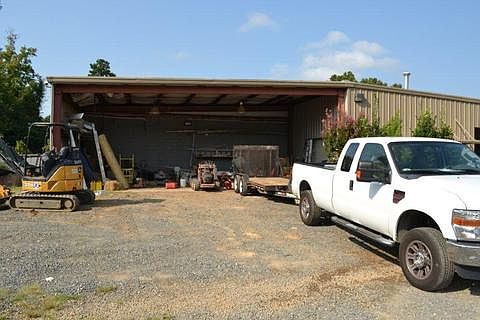 Covered storage at rear