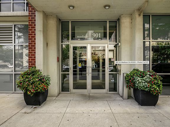 Entrance to the building