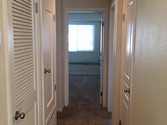 Laundry on left coat closet right