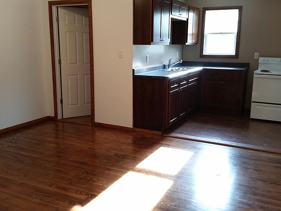 Living room and open kitchen 