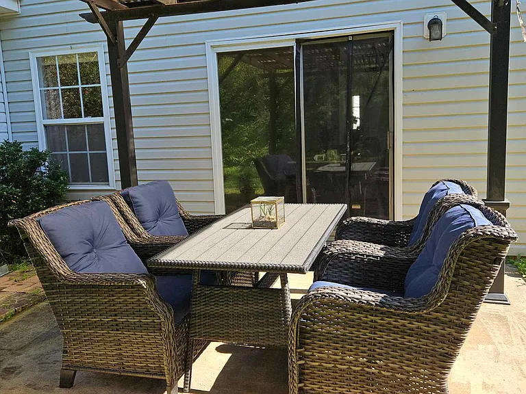 Outdoor seating area