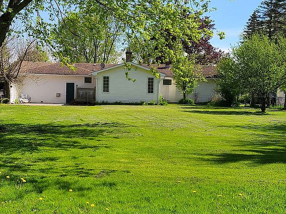 Spacious fenced backyard.