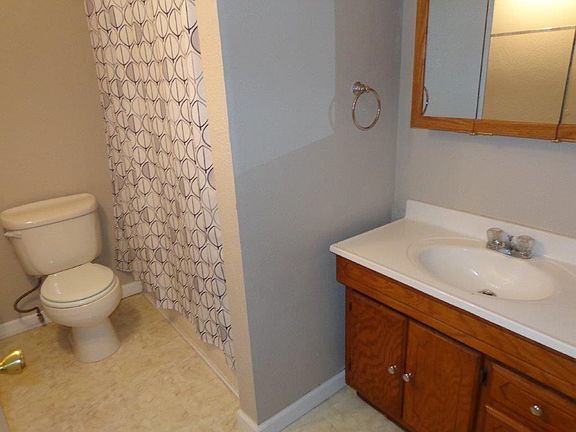 Clean updated bathroom