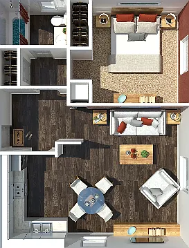 1 Bedroom B 1 Bedroom B