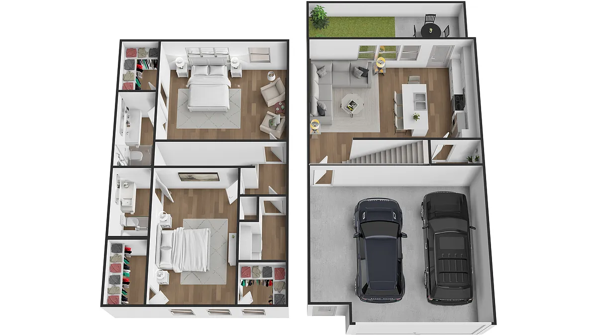 Floor plan Garage Townhouse